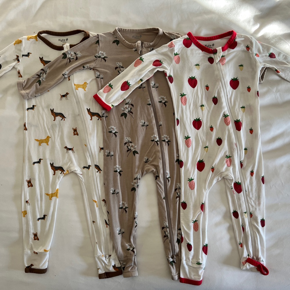 Kyte Baby | long sleeved zippered romper | Multiple Colors | 2T